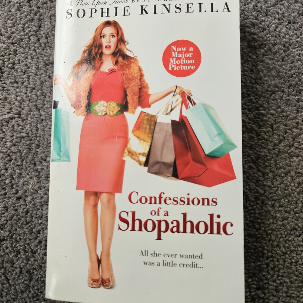 Barnes & Noble - Confessions of a Shopaholic with Red and Gold Accents